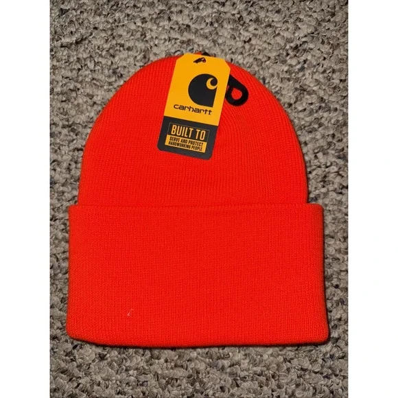 Carhartt Beanie - Bright Orange - Picture 2 of 2